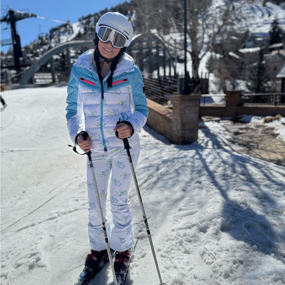 Full set: LoveShackFancy X Bogner Fire + Ice Ski Outfit